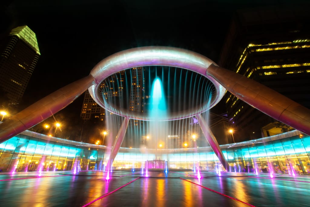 tempat instagramable di singapura Fountain of Wealth