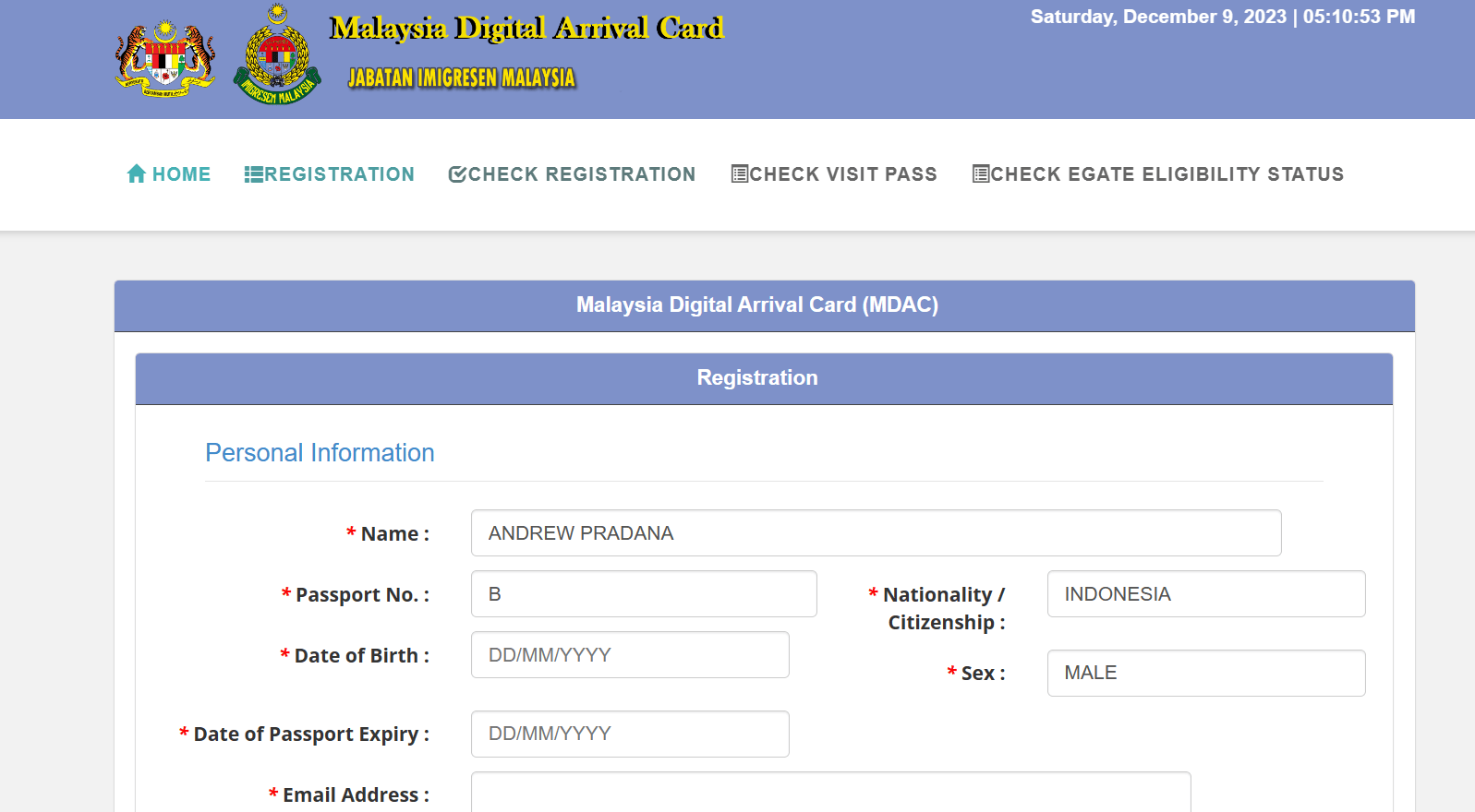 cara mendaftar MDAC Malaysia